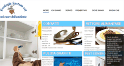 Desktop Screenshot of disinfestazionecastelliromani.com